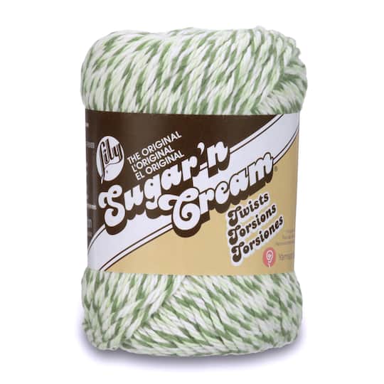 Lily Sugar&#x27;n Cream&#xAE; The Original Twists Green Yarn